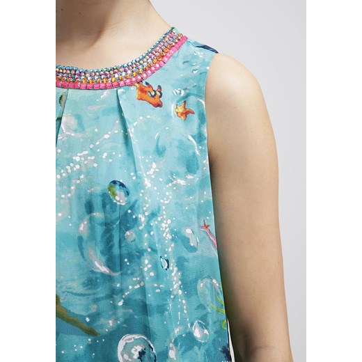 René Derhy BAVIERE Sukienka letnia turquoise zalando turkusowy krótkie