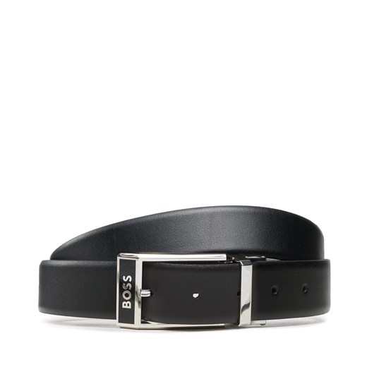 Pasek Męski Boss 50491872 Black 2 one size okazyjna cena eobuwie.pl