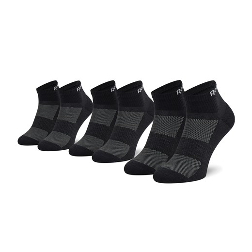 Zestaw 3 par wysokich skarpet unisex Reebok Te Ank Sock 3P GH0419 Black Reebok Classic dostępne inne rozmiary eobuwie.pl