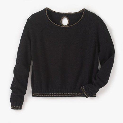 Sweter z długimi rękawami. la-redoute-pl czarny bawełna