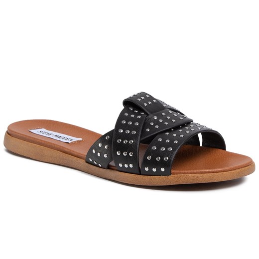 Klapki Steve Madden Vivien SM11000996-03001-017 Black Leather Steve Madden 37 promocyjna cena eobuwie.pl