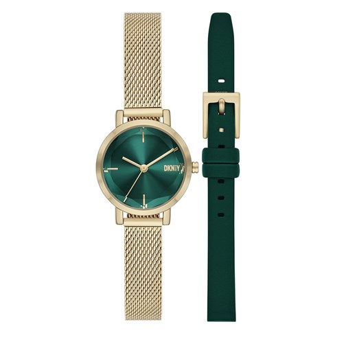 Zegarek DKNY Soho NY6631SET Gold/Green dostępne inne rozmiary okazyjna cena eobuwie.pl