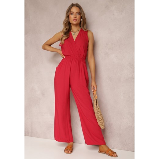 Czerwony Kombinezon Valia ze sklepu Renee odzież w kategorii Kombinezony damskie - zdjęcie 158968805