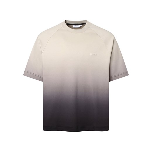 Calvin Klein T-shirt męski Mężczyźni Bawełna beżowy jednolity Calvin Klein M vangraaf