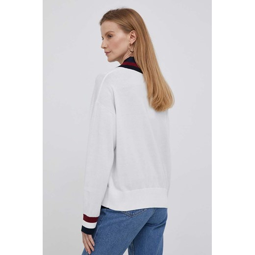 Tommy Hilfiger sweter damski kolor beżowy lekki Tommy Hilfiger L ANSWEAR.com