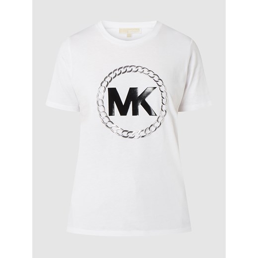 T-shirt z nadrukiem z logo Michael Michael Kors M promocja Peek&Cloppenburg 