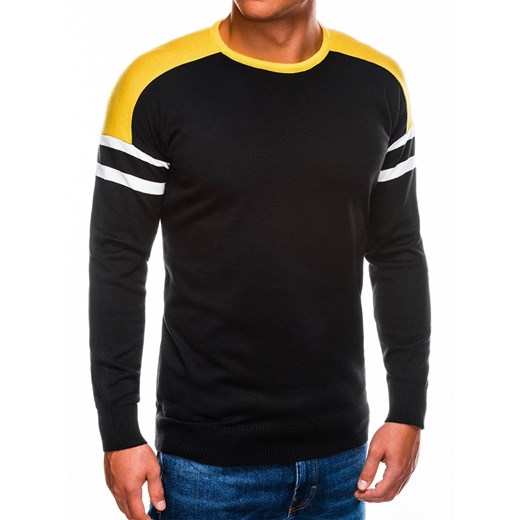 Sweter męski - czarny E146 Edoti  promocyjna cena ombre