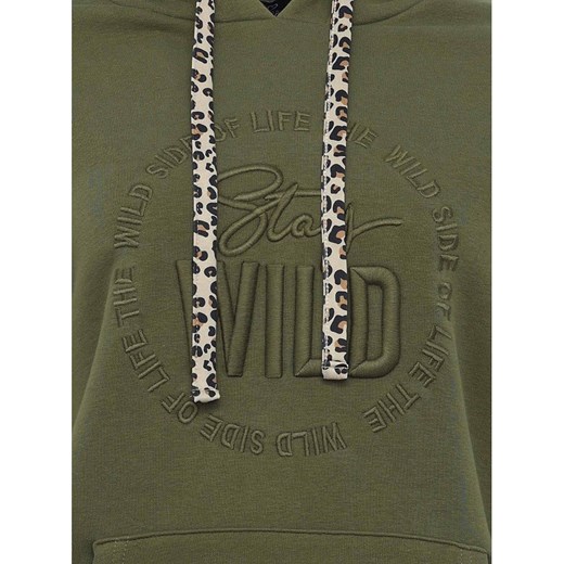 Zwillingsherz Bluza "Nelina" w kolorze khaki Zwillingsherz S/M Limango Polska