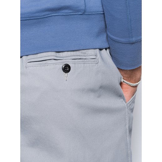 Spodnie męskie joggery - szare V2 P885 XL ombre