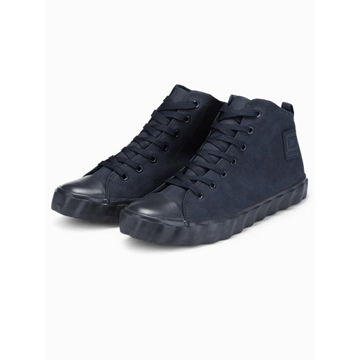 Trampki męskie sneakersy - granatowe V4 T374 40 okazyjna cena ombre