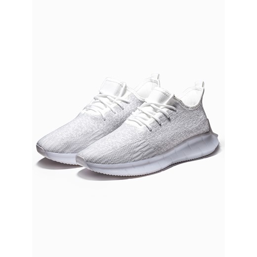 Buty męskie sneakersy - białe V3 T388 40 ombre