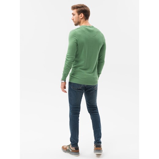 Elegancki sweter męski - zielony V13 E177 XXL okazja ombre