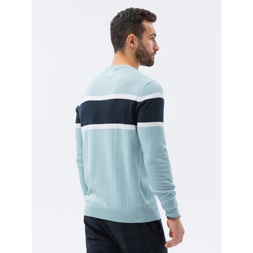 Sweter męski - jasnoniebieski V7 E190 XXL promocja ombre