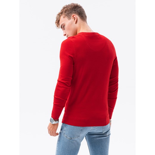 Elegancki sweter męski - czerwony V5 E177 XL ombre
