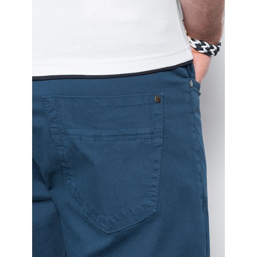 Krótkie spodenki męskie casual - niebieskie V8 W303 M ombre promocja