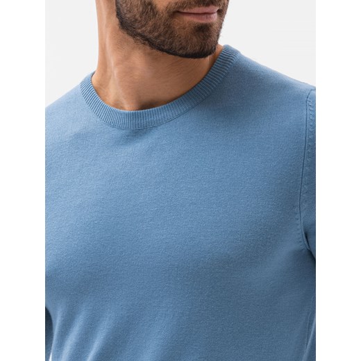 Elegancki sweter męski - błękitny V10 E177 XXL ombre