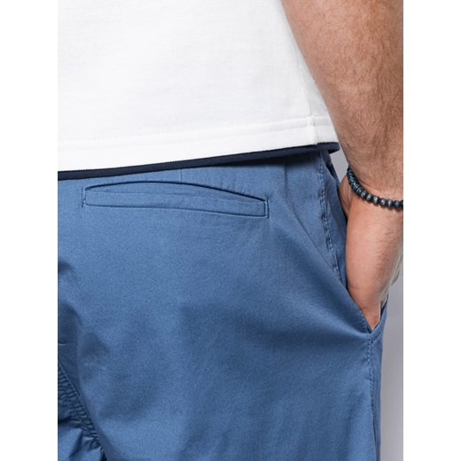 Spodenki męskie chino - niebieskie V13 W243 XXL ombre