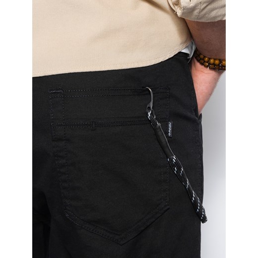 Spodnie męskie joggery - czarne P908 XXL ombre