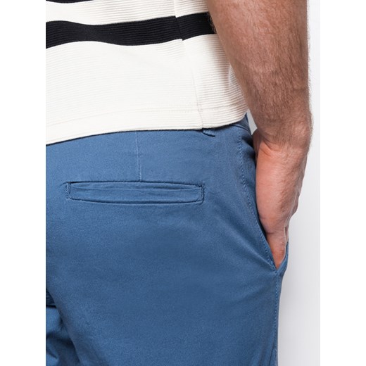 Spodnie męskie chino - niebieskie V3 P894 XL ombre