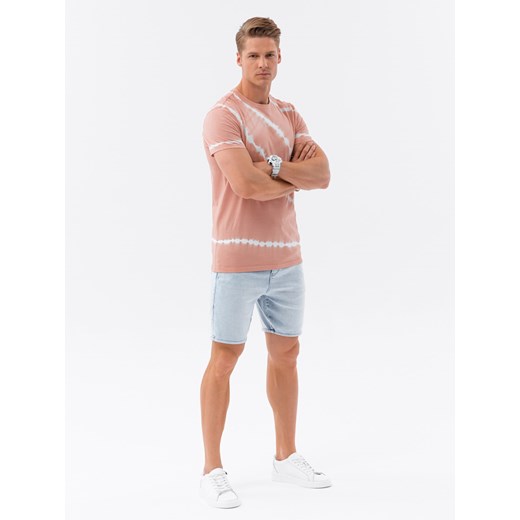 T-shirt męski Ombre różowy