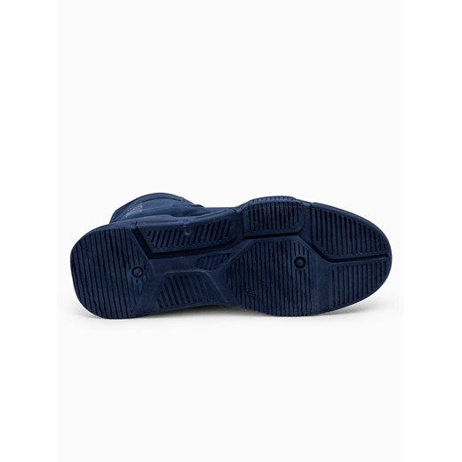 Buty męskie sneakersy za kostkę - granatowe V4 T348 40 ombre