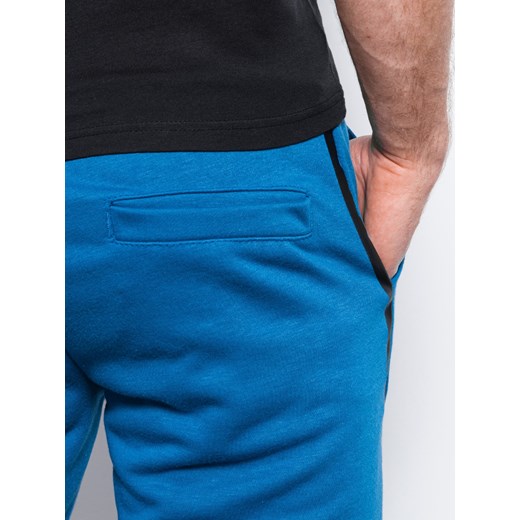Spodnie męskie dresowe joggery - niebieskie V5 P919 XL okazyjna cena ombre