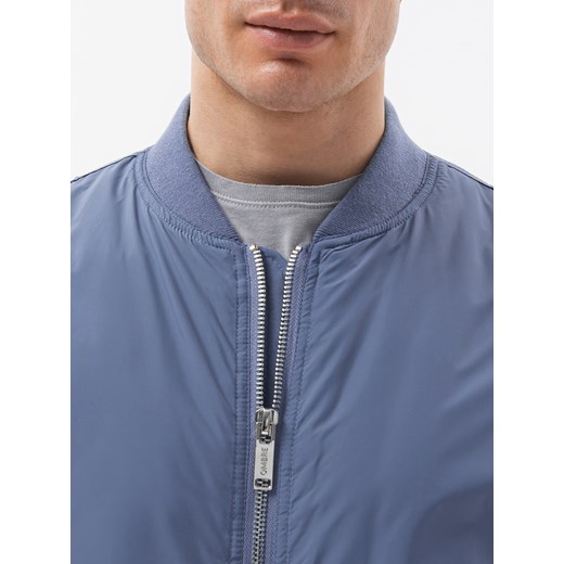 Kurtka męska bomberka - niebieska V16 C538 M ombre