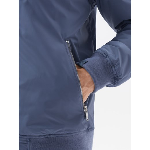 Kurtka męska bomberka - niebieska V16 C538 M ombre