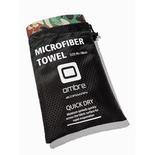 Zestaw kąpielowy kąpielówki męskie + ręcznik - moro V1 Z48 XXL ombre