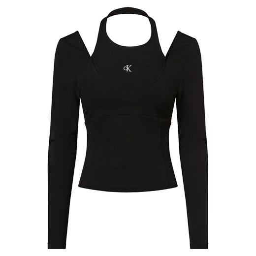 Calvin Klein Jeans Damska koszulka z długim rękawem Kobiety Dżersej czarny M okazyjna cena vangraaf