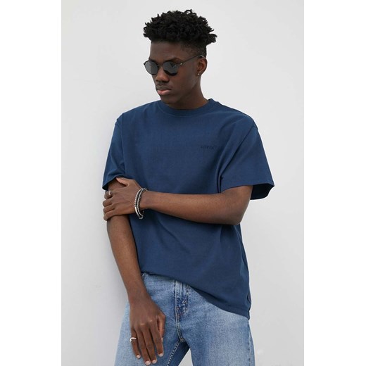 Levi&apos;s t-shirt bawełniany kolor granatowy z aplikacją ze sklepu ANSWEAR.com w kategorii T-shirty męskie - zdjęcie 159018916