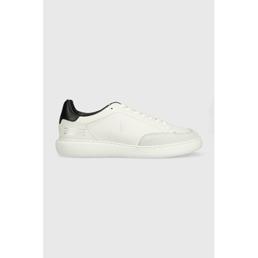 U.S. Polo Assn. sneakersy skórzane CRYME kolor biały CRYME005M ze sklepu ANSWEAR.com w kategorii Buty sportowe męskie - zdjęcie 159018938