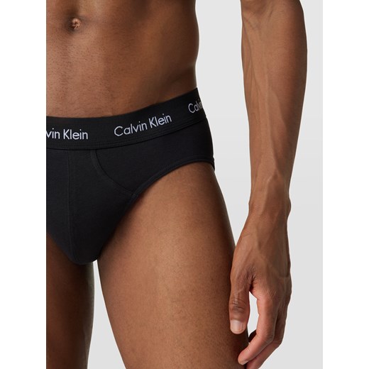 Slipy z bawełny mieszanej w zestawie 3 szt. Calvin Klein Underwear M promocyjna cena Peek&Cloppenburg 