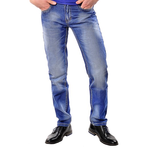 SPODNIE JEANSOWE - TX12 risardi niebieski Spodnie