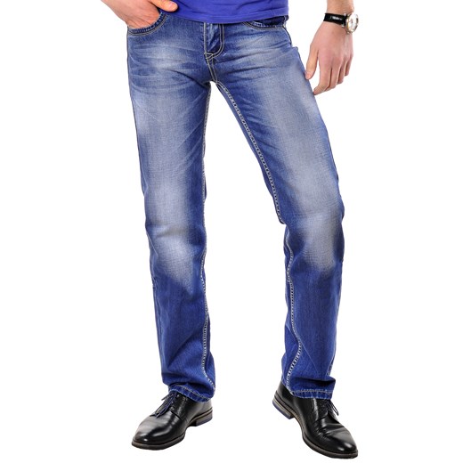 SPODNIE JEANSOWE - TX10 risardi niebieski Spodnie