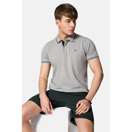Koszulka Polo Bawełniana Szara Tom ze sklepu Lancerto S.A. w kategorii T-shirty męskie - zdjęcie 159052355