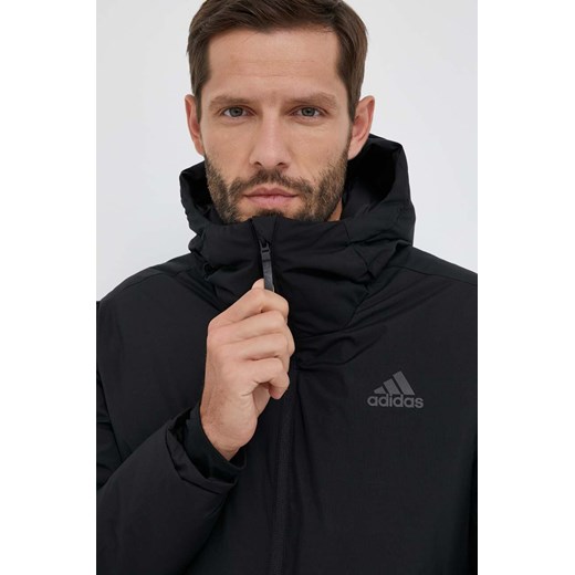 adidas kurtka puchowa męska kolor czarny zimowa S ANSWEAR.com