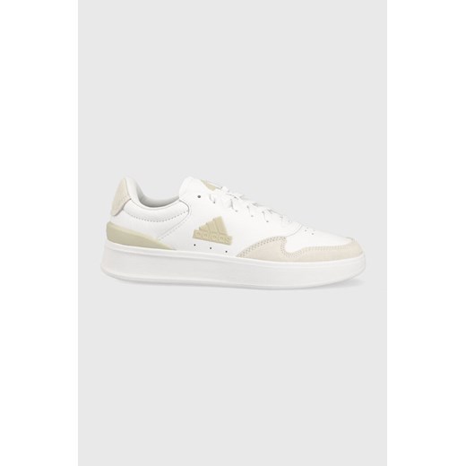 adidas sneakersy skórzane KANTANA kolor biały ze sklepu ANSWEAR.com w kategorii Buty sportowe męskie - zdjęcie 159066718