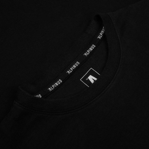 T-shirt męski Alpinus bawełniany czarny 