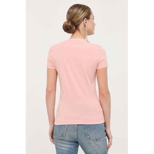 Guess t-shirt bawełniany kolor różowy Guess XL ANSWEAR.com