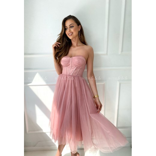 Sukienka pudrowa tiulowa Lili Butik Lalala L butiklalala