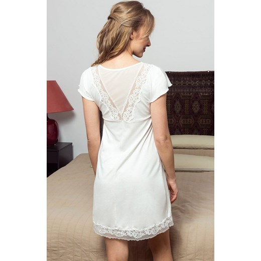 Koszula nocna w kolorze ecru Tracy, Kolor ecru, Rozmiar S, Eldar ze sklepu Intymna w kategorii Koszule nocne - zdjęcie 159092027