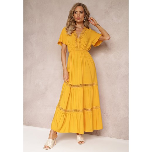 Żółta Sukienka Ilythyrra ze sklepu Renee odzież w kategorii Sukienki - zdjęcie 159096977