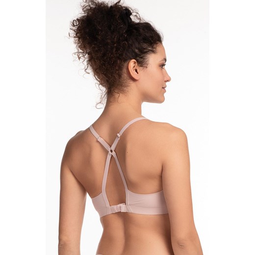 Sportowy top damski w kolorze beżowym I L-POL5019TP-06, Kolor beżowy, Rozmiar L, LAMA ze sklepu Intymna w kategorii Biustonosze - zdjęcie 159101196