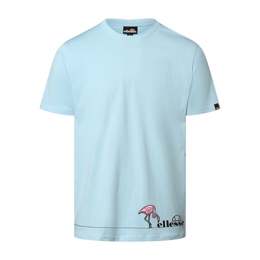 ellesse T-shirt męski Mężczyźni Bawełna jasnoniebieski nadruk ze sklepu vangraaf w kategorii T-shirty męskie - zdjęcie 159104318