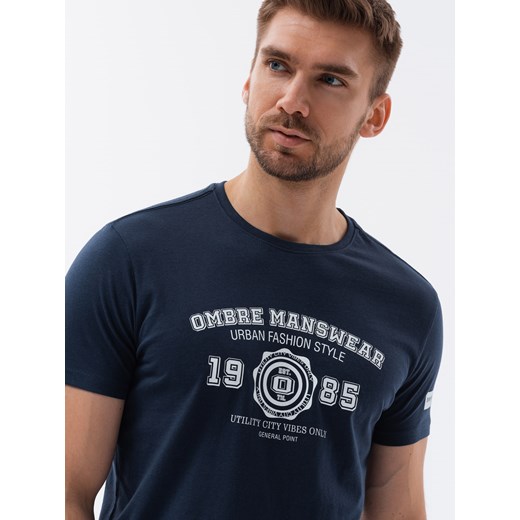 T-shirt męski Ombre z krótkim rękawem młodzieżowy 