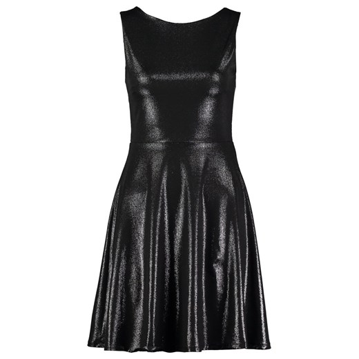 Even&Odd Sukienka z dżerseju black zalando czarny abstrakcyjne wzory