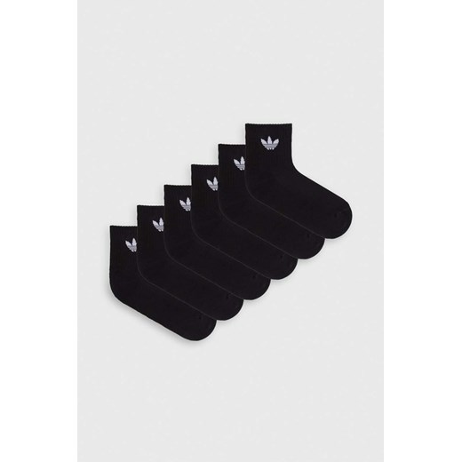 adidas Originals skarpetki 6-pack kolor czarny IJ5626 ze sklepu ANSWEAR.com w kategorii Skarpetki damskie - zdjęcie 159131096