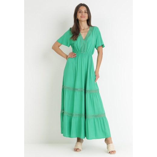 Zielona Sukienka Selphie ze sklepu Born2be Odzież w kategorii Sukienki - zdjęcie 159160925
