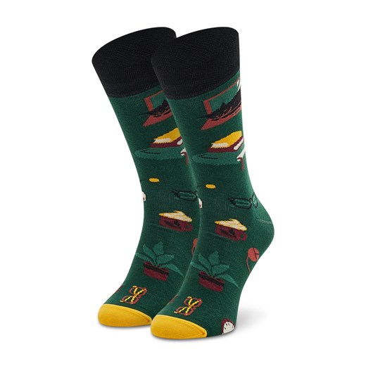 Skarpety wysokie unisex Cup of Sox Home Office Zielony Cup Of Sox 41 eobuwie.pl